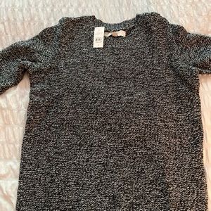 Super soft black, gray and cream sweater